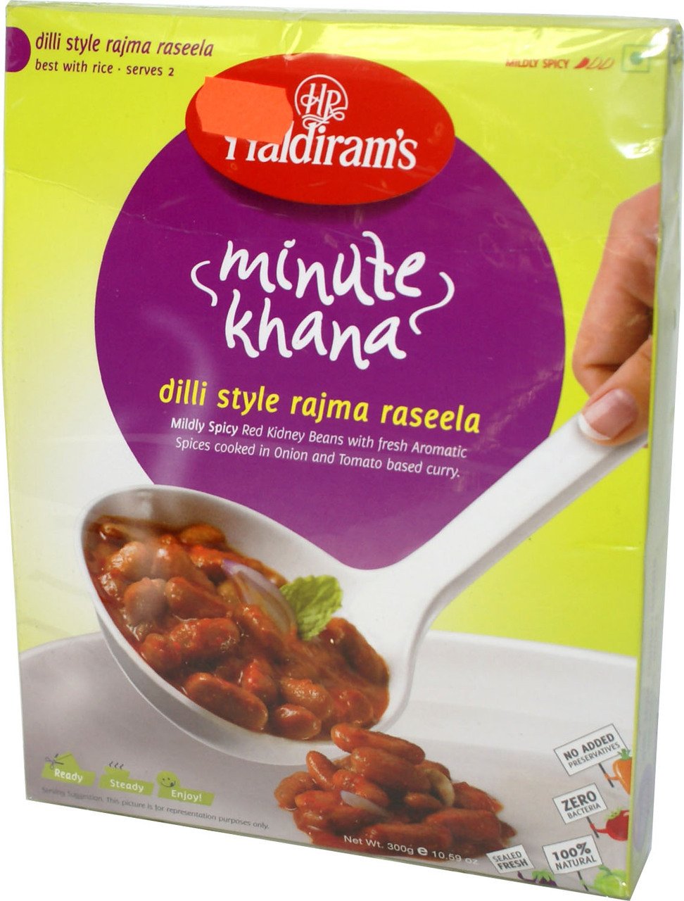 Haldiram's Dilli Style Rajma Raseels Minute Khana 300 Grams (10.59 OZ)