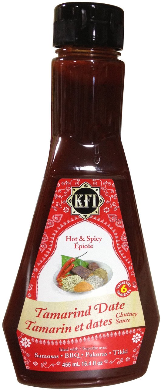 KFI Tamarind Date Chutney Sauce (Hot & Spicy) 15.4 FL OZ (455 ML)