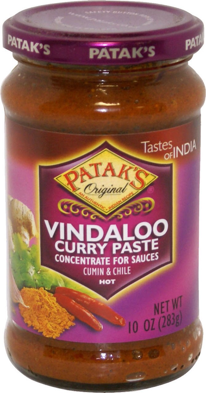Patak's Vindaloo Curry Paste Cumin & Chile 10 OZ (283 Grams)