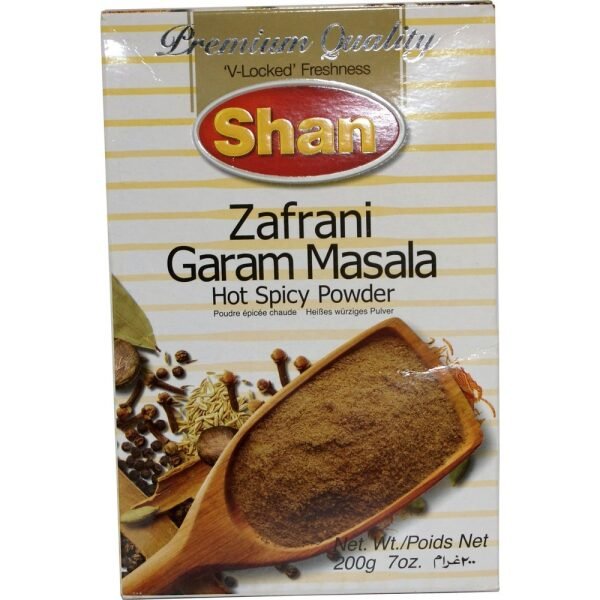 Shan Zafrani Garam Masala Hot Spicy Powder 200 Grams (7 OZ)