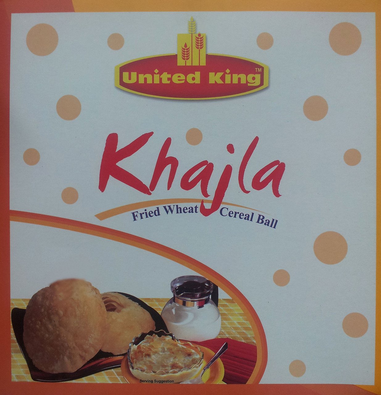 United King Khajla Fried Wheat Cereal Ball 200 Grams (7.06 OZ)