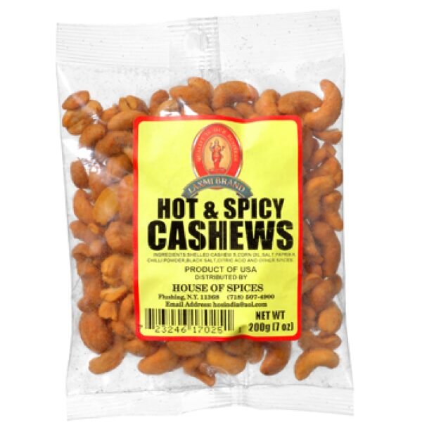 Laxmi Hot & Spicy Cashew 7 OZ (200 Grams)