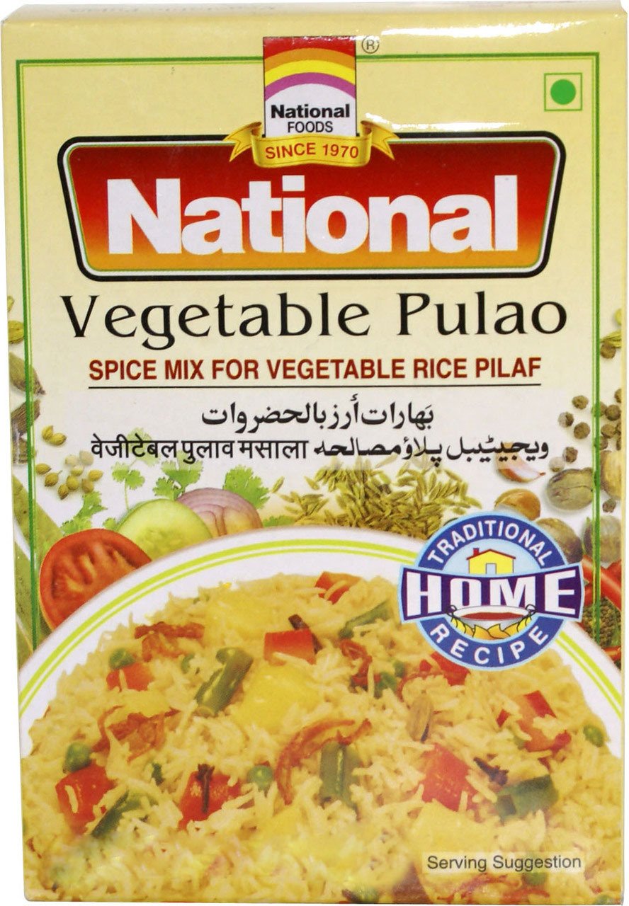 National Vegetable Pulao (Spice Mix For Vegetable Pilaf) 100 Grams